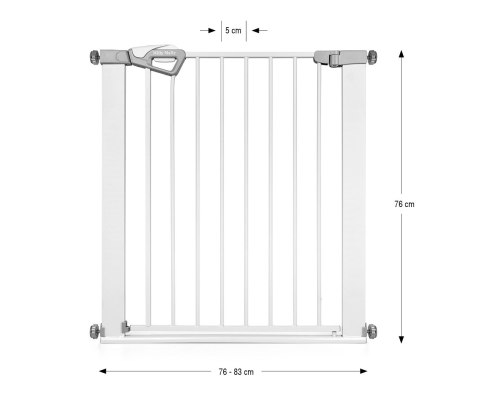 Milly Mally Milly Mally Bramka zabezpieczająca Barierka na schody Guardy 83 White