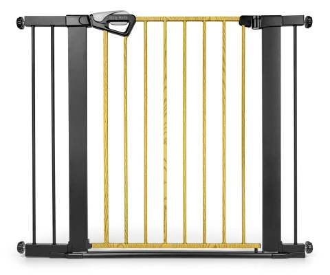 Milly Mally Milly Mally Bramka zabezpieczająca Barierka na schody z rozszerzeniami Guardy 104 Black Natural