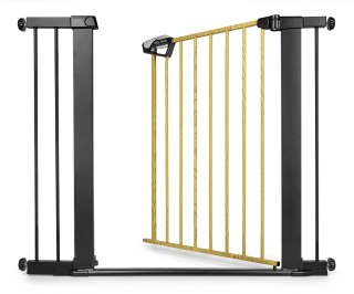 Milly Mally Milly Mally Bramka zabezpieczająca Barierka na schody z rozszerzeniami Guardy 104 Black Natural