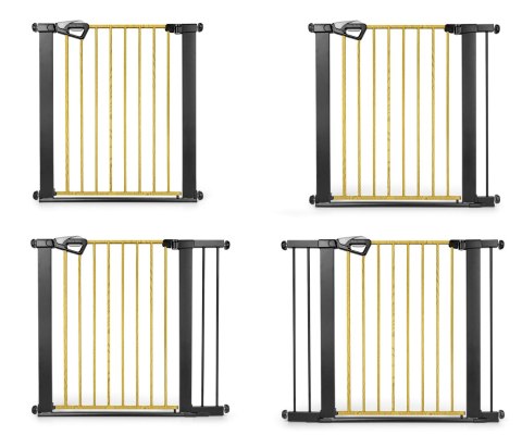 Milly Mally Milly Mally Bramka zabezpieczająca Barierka na schody z rozszerzeniami Guardy 104 Black Natural