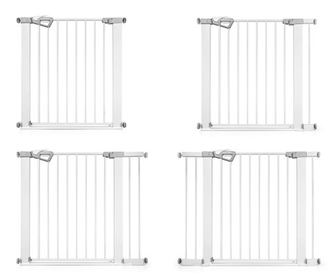 Milly Mally Milly Mally Bramka zabezpieczająca Barierka na schody z rozszerzeniami Guardy 104 White