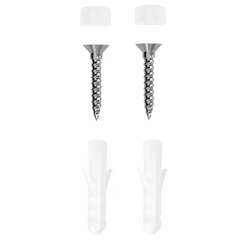 Wieszak metalowy Psino srebrny