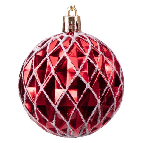 Zestaw bombek na choinkę SAPIN CZERWONO-BIAŁY 30 szt