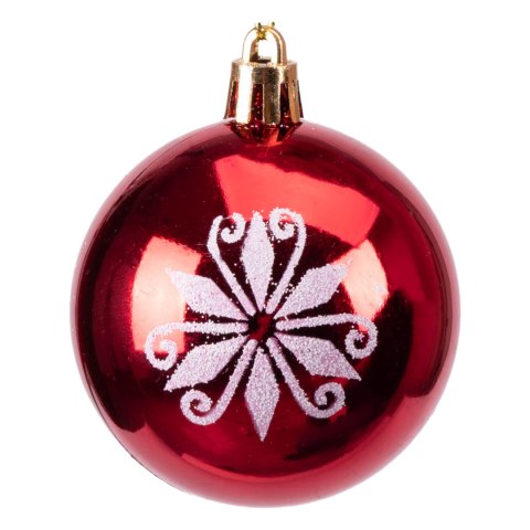 Zestaw bombek na choinkę SAPIN CZERWONO-BIAŁY 30 szt