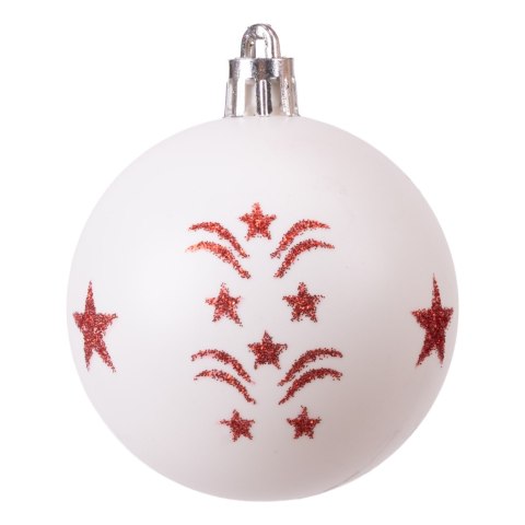 Zestaw bombek na choinkę SAPIN CZERWONO-BIAŁY 30 szt