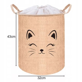 Duży kosz zamykany XL na zabawki ubrania bieliznę organizer 42L