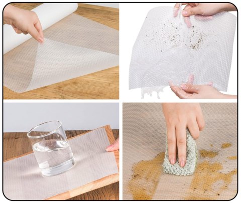 Mata antypoślizgowa do szuflad BARGO 48 x 300 cm biała