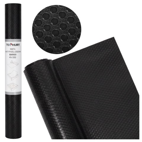 Mata antypoślizgowa do szuflad BARGO 48 x 300 cm czarna