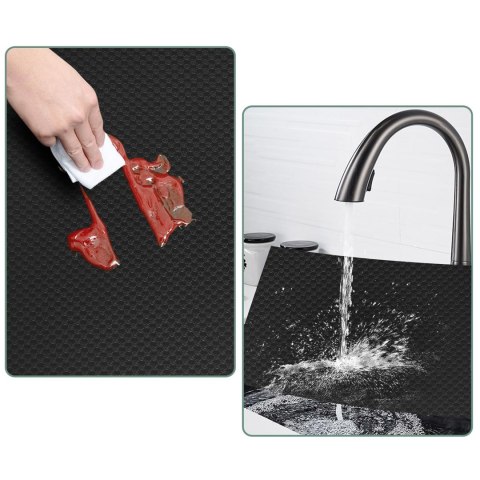 Mata antypoślizgowa do szuflad BARGO 48 x 300 cm czarna