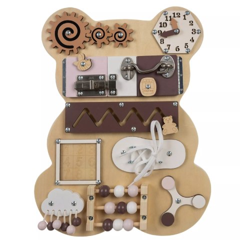 Tablica manipulacyjna sensoryczna miś - rozwój i nauka