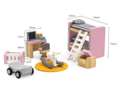 Viga Viga 44036 PolarB Zestaw mebelków - pokój malucha