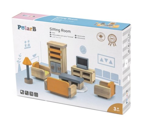 Viga Viga 44037 PolarB Zestaw mebelków - pokój dzienny z telewizorem