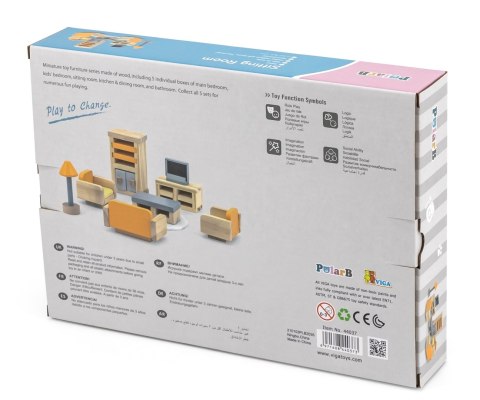 Viga Viga 44037 PolarB Zestaw mebelków - pokój dzienny z telewizorem