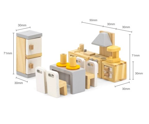 Viga Viga 44038 PolarB Zestaw mebelków kuchennch z jadalnią