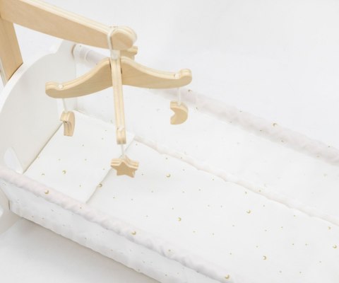 Viga Viga 44235 PolarB Drewniana Kołyska-łóżeczko dla lalek