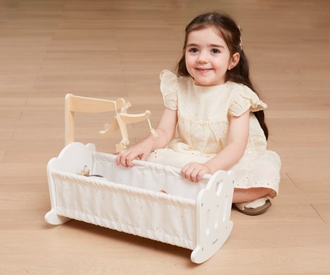 Viga Viga 44235 PolarB Drewniana Kołyska-łóżeczko dla lalek