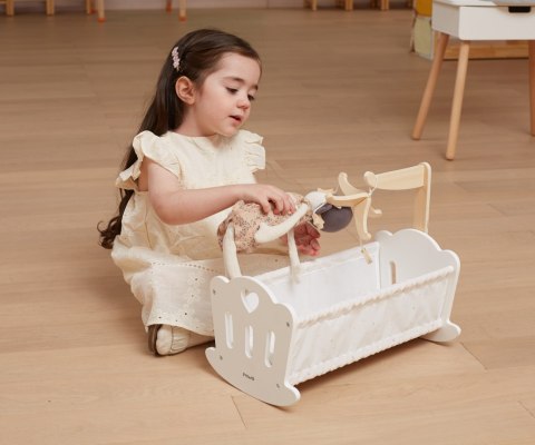 Viga Viga 44235 PolarB Drewniana Kołyska-łóżeczko dla lalek