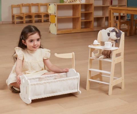 Viga Viga 44235 PolarB Drewniana Kołyska-łóżeczko dla lalek