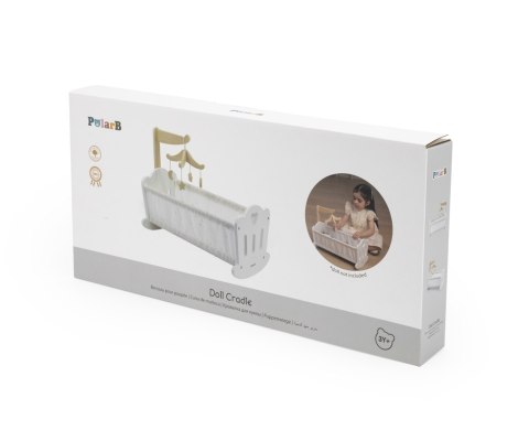 Viga Viga 44235 PolarB Drewniana Kołyska-łóżeczko dla lalek