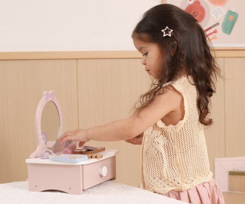 Viga Viga 44271N PolarB Drewniana toaletka z akcesoriami do zabawy