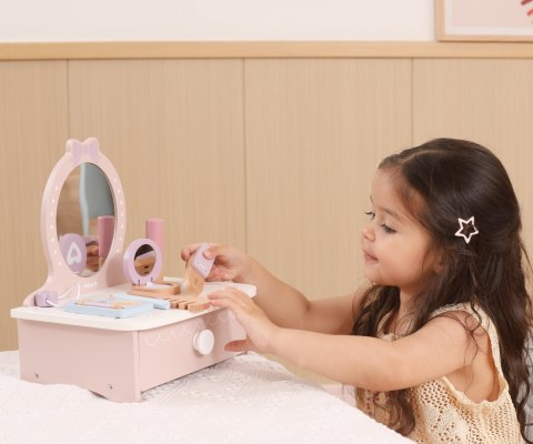 Viga Viga 44271N PolarB Drewniana toaletka z akcesoriami do zabawy