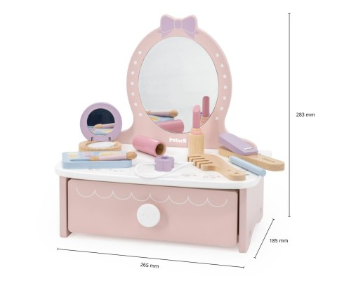 Viga Viga 44271N PolarB Drewniana toaletka z akcesoriami do zabawy