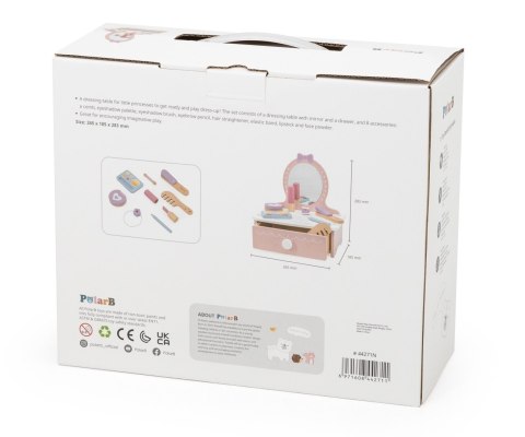 Viga Viga 44271N PolarB Drewniana toaletka z akcesoriami do zabawy