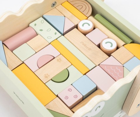 Viga Viga 44278 PolarB Drewniany pchacz krokodyl z klockami