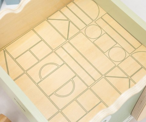 Viga Viga 44278 PolarB Drewniany pchacz krokodyl z klockami