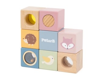 Viga Viga 44279 PolarB Zestaw drewnianych klocków edukacyjnych z efektami