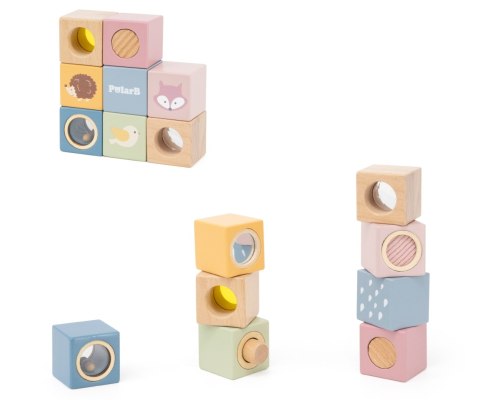 Viga Viga 44279 PolarB Zestaw drewnianych klocków edukacyjnych z efektami