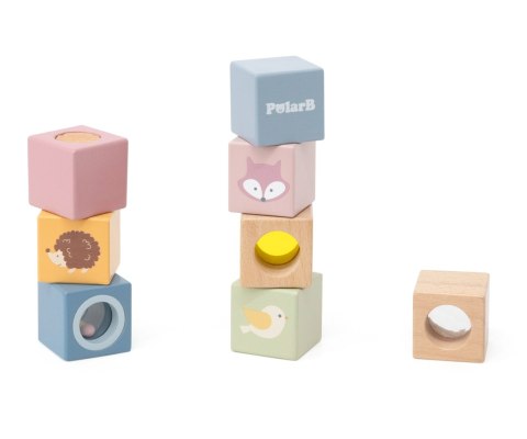 Viga Viga 44279 PolarB Zestaw drewnianych klocków edukacyjnych z efektami