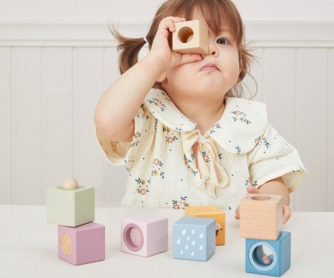 Viga Viga 44279 PolarB Zestaw drewnianych klocków edukacyjnych z efektami