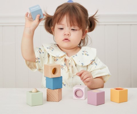 Viga Viga 44279 PolarB Zestaw drewnianych klocków edukacyjnych z efektami