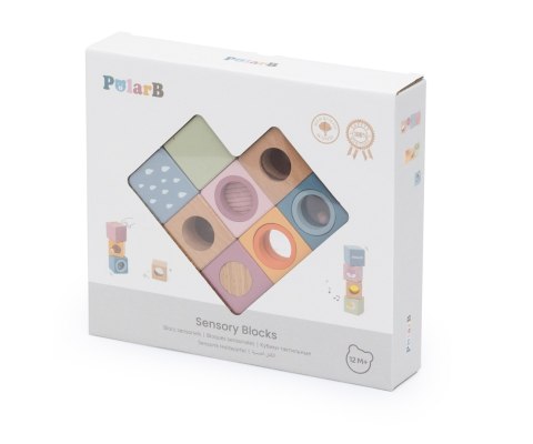 Viga Viga 44279 PolarB Zestaw drewnianych klocków edukacyjnych z efektami