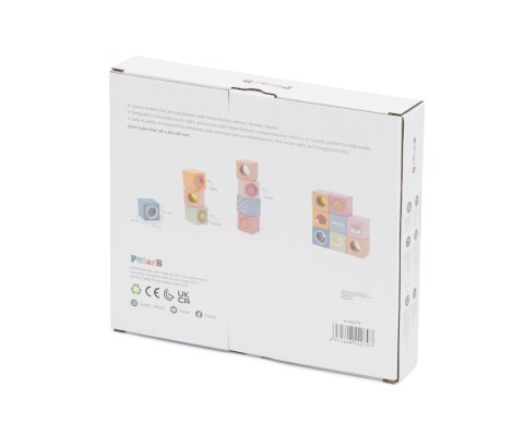 Viga Viga 44279 PolarB Zestaw drewnianych klocków edukacyjnych z efektami