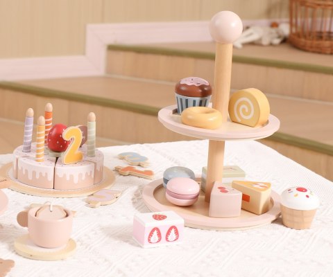 Viga Viga 44284 PolarB Słodka Patera - Drewniane Makaroniki i Torciki