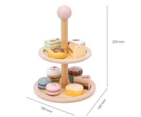 Viga Viga 44284 PolarB Słodka Patera - Drewniane Makaroniki i Torciki