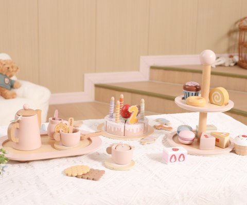 Viga Viga 44286 PolarB Drewniany tort urodzinowy do zabawy