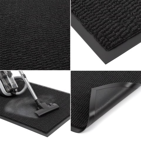 Wycieraczka do butów wejściowa pod drzwi 60x90 cm ELIANA szara