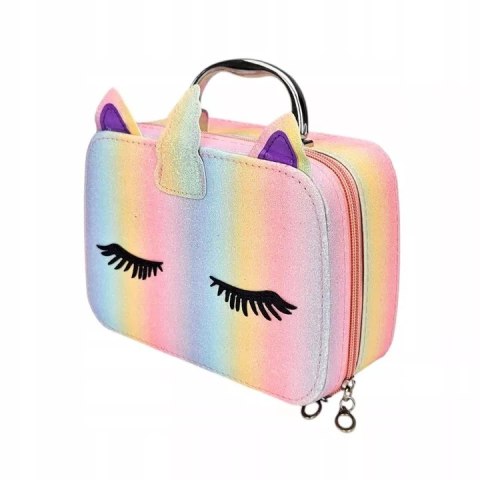 Zestaw do makijażu dla dzieci kuferek jednorożec make up biżuteria