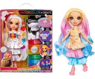 Mix MGA 507598 Rainbow High Watercolor And Create Lalka Do Malowania Z Brązowymi Oczami