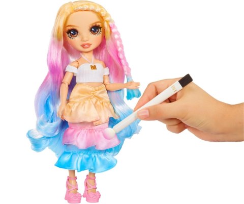 Mix MGA 507598 Rainbow High Watercolor And Create Lalka Do Malowania Z Brązowymi Oczami