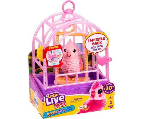 Mix Moose Little Live Pets 26692 Mówiący Ptaszek z Klatką