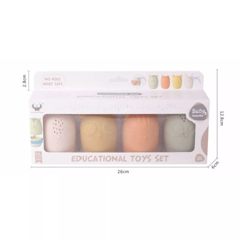 Silikonowe zabawki do kąpieli gryzaki odkręcane pryskające