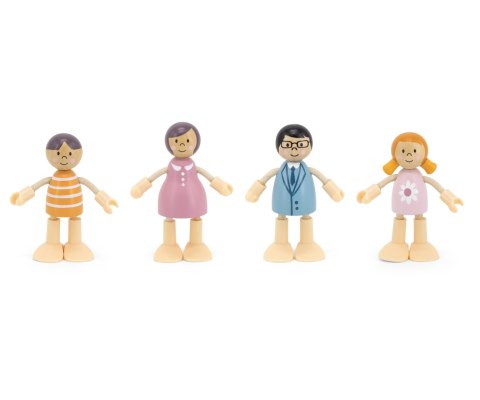 Viga Viga 44061 PolarB Zestaw drewnianych laleczek - rodzina