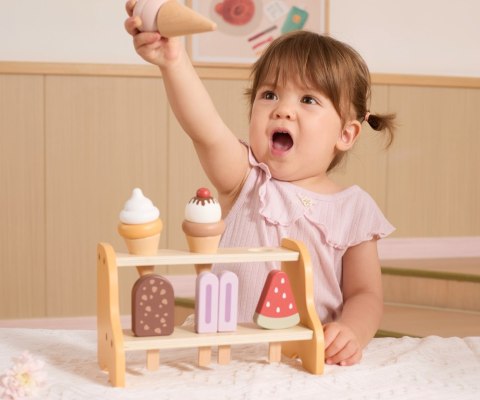 Viga Viga 44293 PolarB Drewniany zestaw lodów - mała lodziarnia