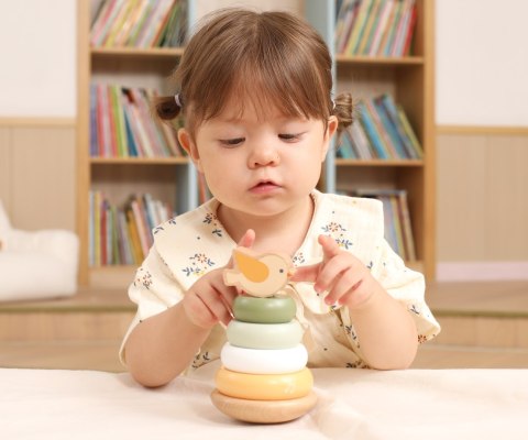 Viga Viga 44298 PolarB Drewniana wieża do układania - Ptaszek