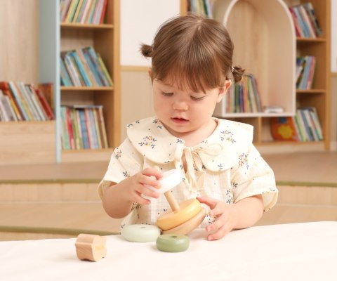 Viga Viga 44298 PolarB Drewniana wieża do układania - Ptaszek