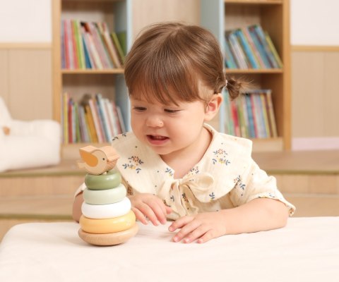 Viga Viga 44298 PolarB Drewniana wieża do układania - Ptaszek